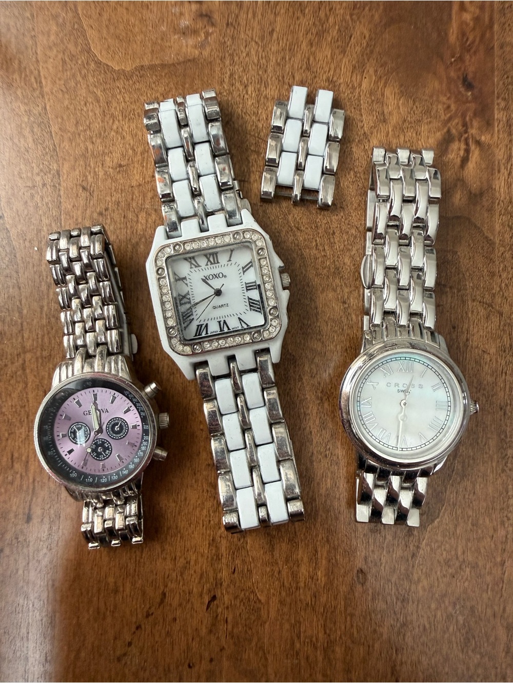 Lot of 3 Stainless Steel Women's Watctes